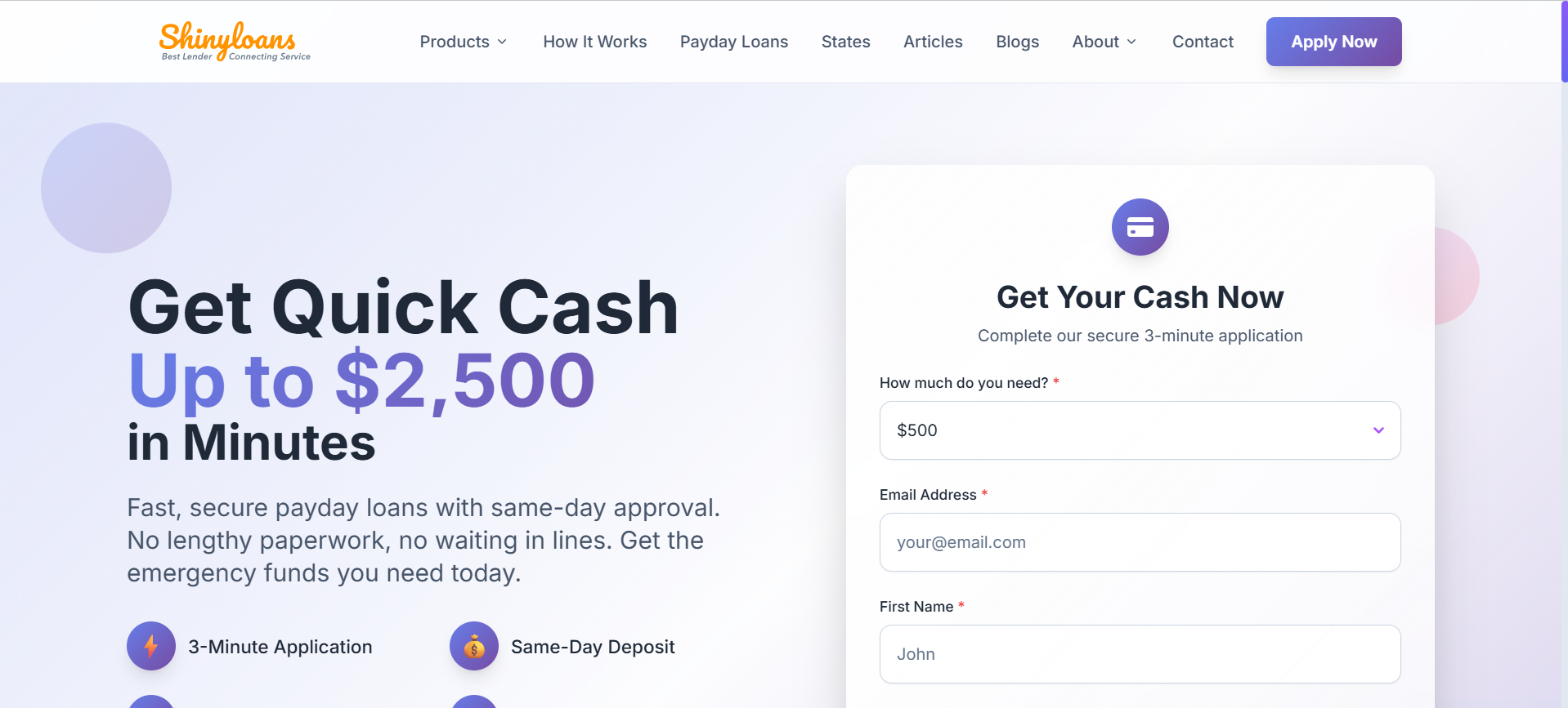 Shinloans - Best Lender | Connecting Service